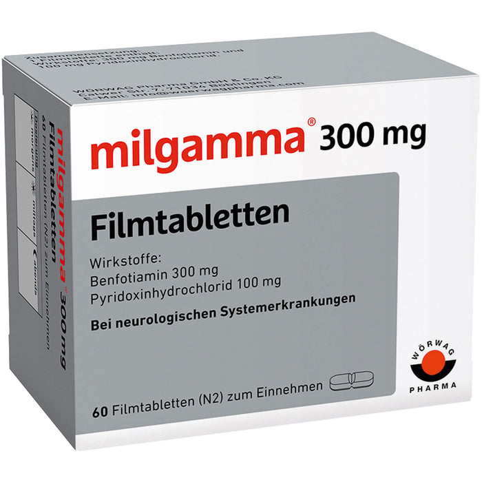 milgamma 300 mg Filmtabletten bei neurologischen Systemerkrankungen, 60 pcs. Tablets