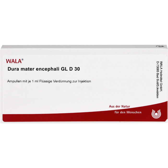 Dura mater encephali Gl D30 Wala Ampullen, 10X1 ml AMP