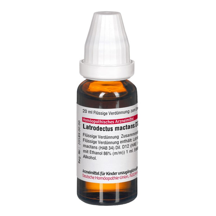 Latrodectus mactans D12 DHU Dilution, 20 ml Lösung