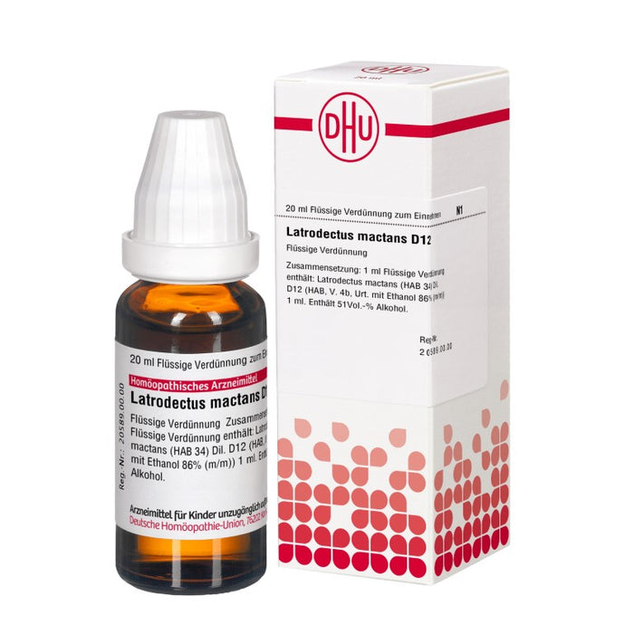 Latrodectus mactans D12 DHU Dilution, 20 ml Lösung