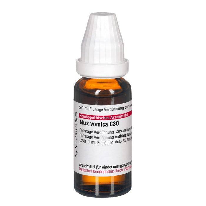 DHU Nux vomica C30 Dilution, 20 ml Lösung