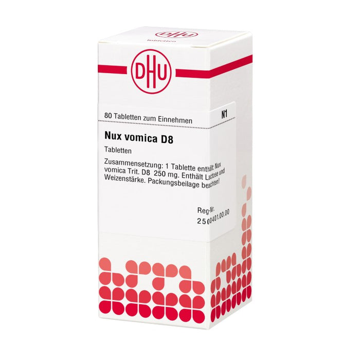 DHU Nux vomica D8 Tabletten, 80 pc Tablettes