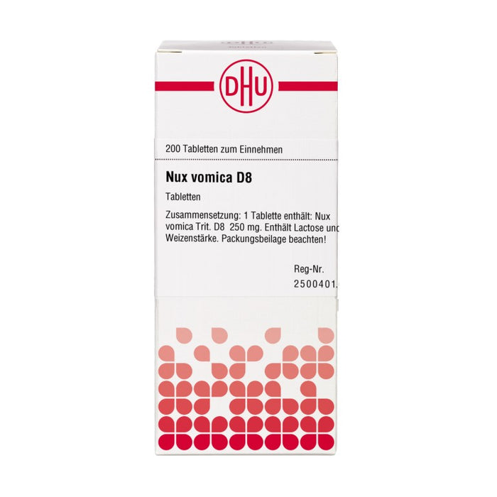 DHU Nux vomica D8 Tabletten, 200 St. Tabletten