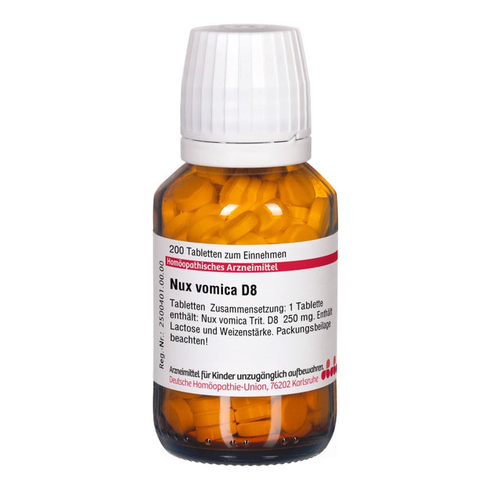 DHU Nux vomica D8 Tabletten, 200 St. Tabletten