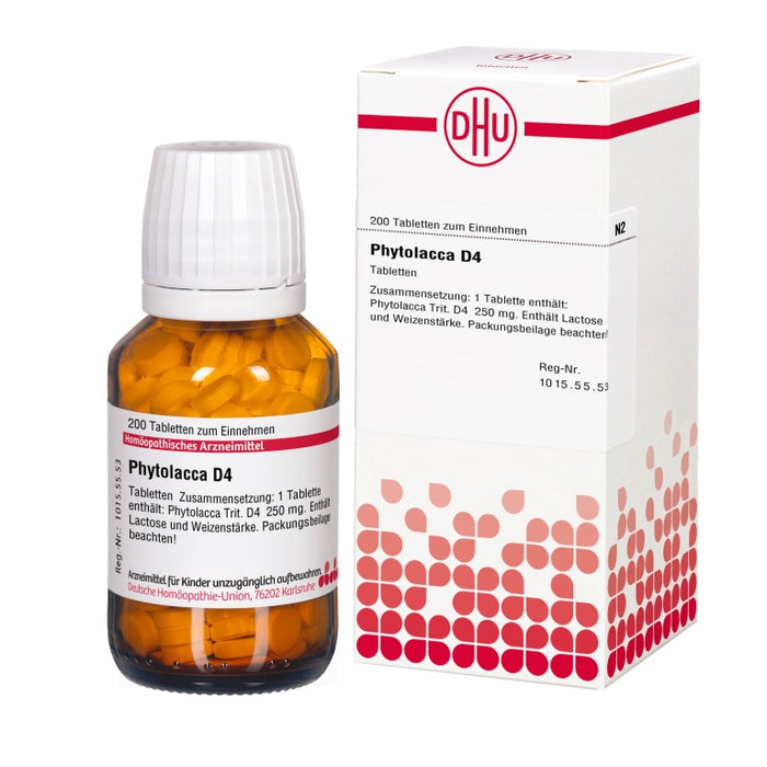 DHU Phytolacca D4 Tabletten, 200 St. Tabletten