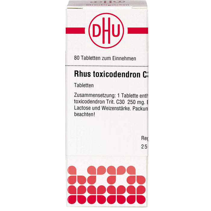 DHU Rhus toxicodendron C 30 Tabletten, 80 pc Tablettes