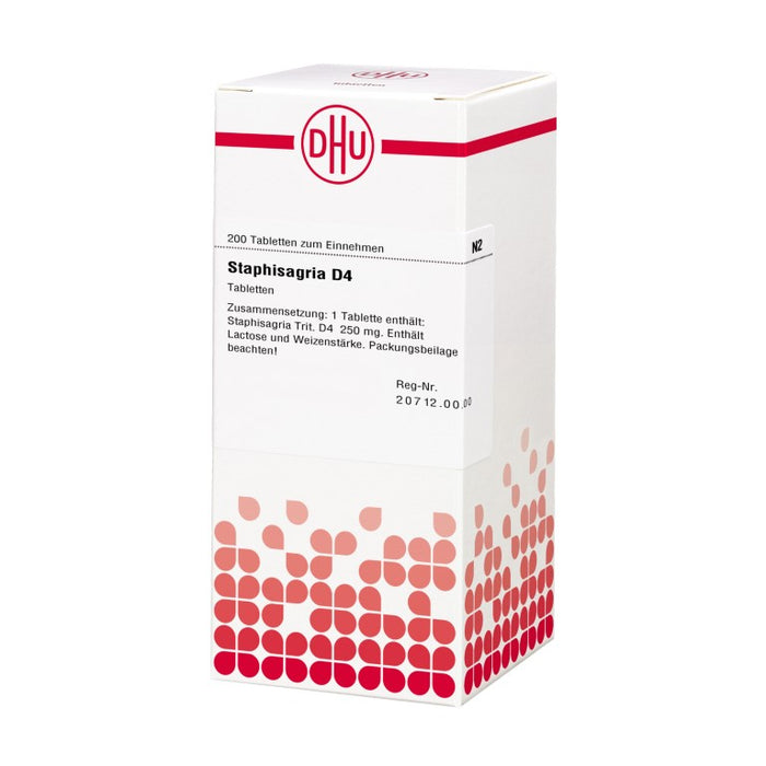 Staphisagria D4 DHU Tabletten, 200 St. Tabletten