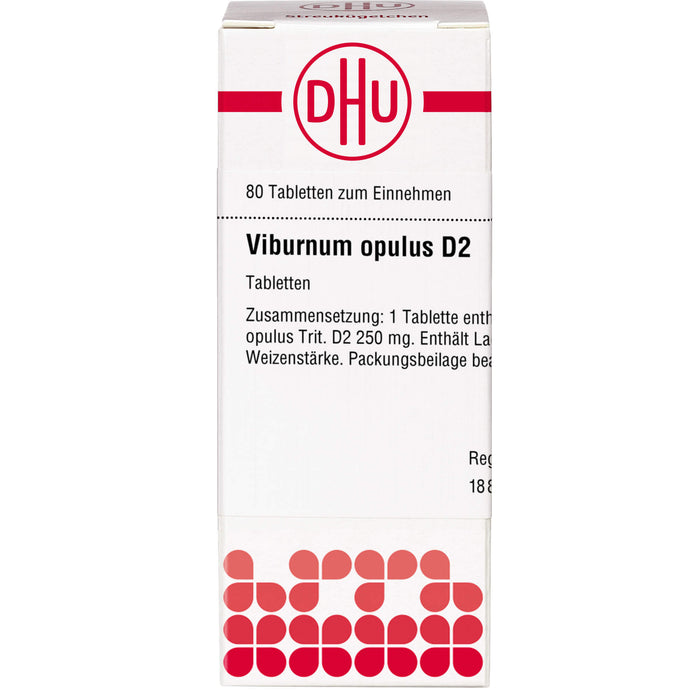 DHU Viburnum opulus D2 Tabletten, 80 St. Tabletten