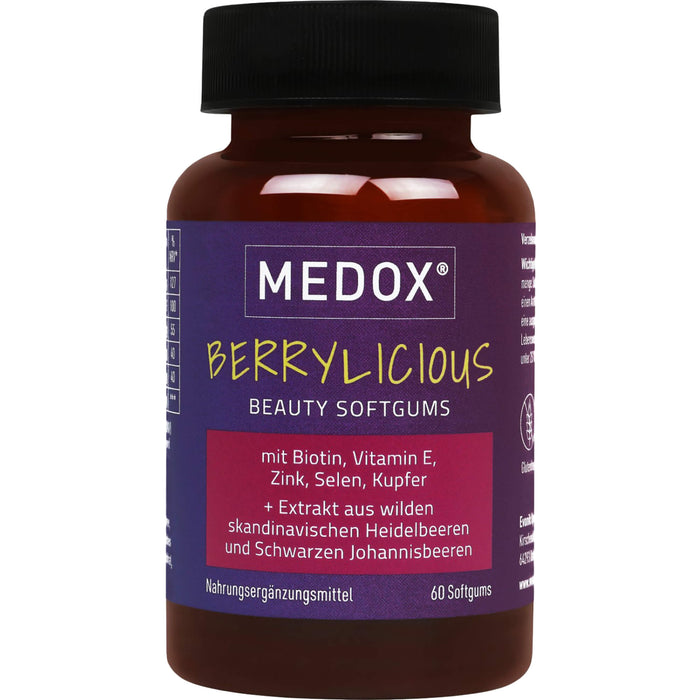 MEDOX Berrylicious Beauty Softgums, 60 St