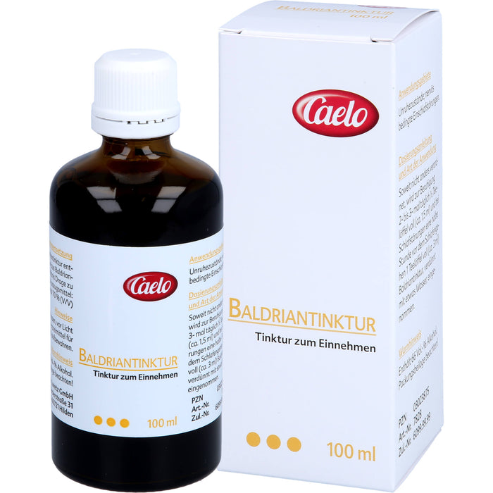 Caelo Baldriantinktur zur Beruhigung bei Einschlafstörungen, 100 ml Solution