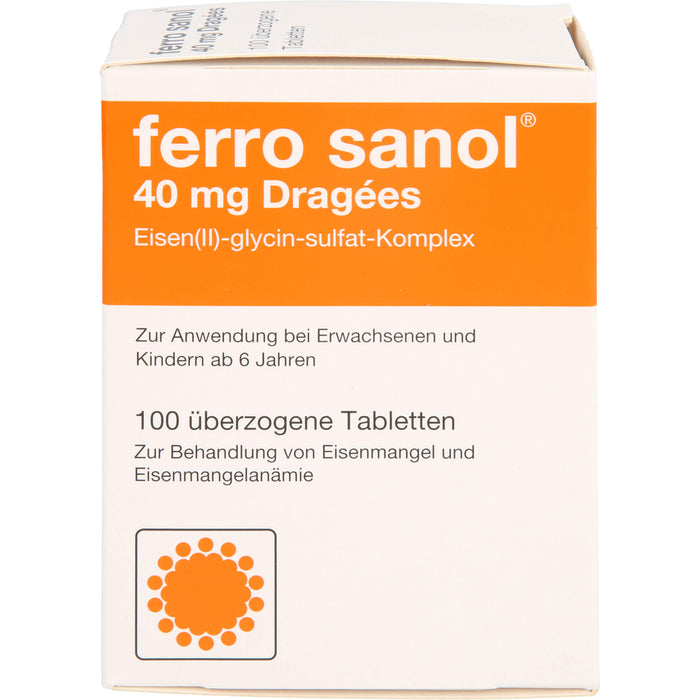 ferro sanol 40 mg Dragées, 100 St. Tabletten