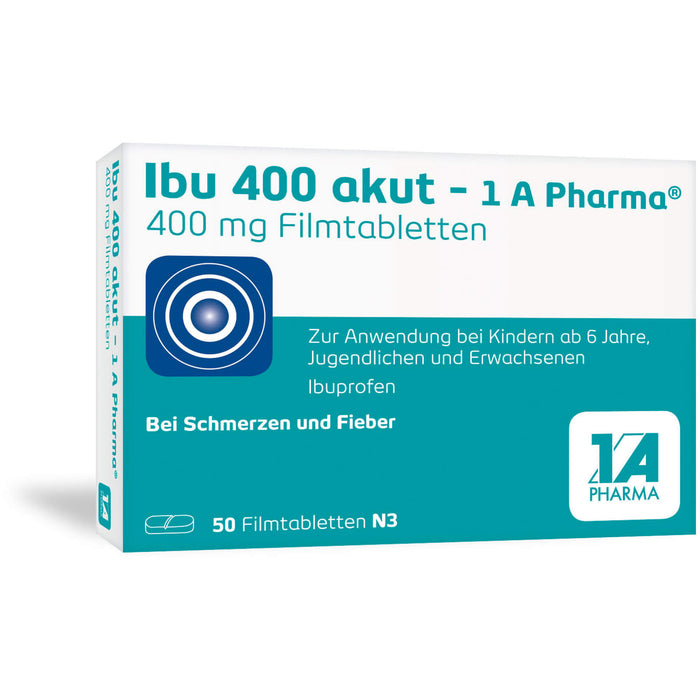 Ibu 400 akut - 1 A Pharma Filmtabletten, 50 pc Tablettes