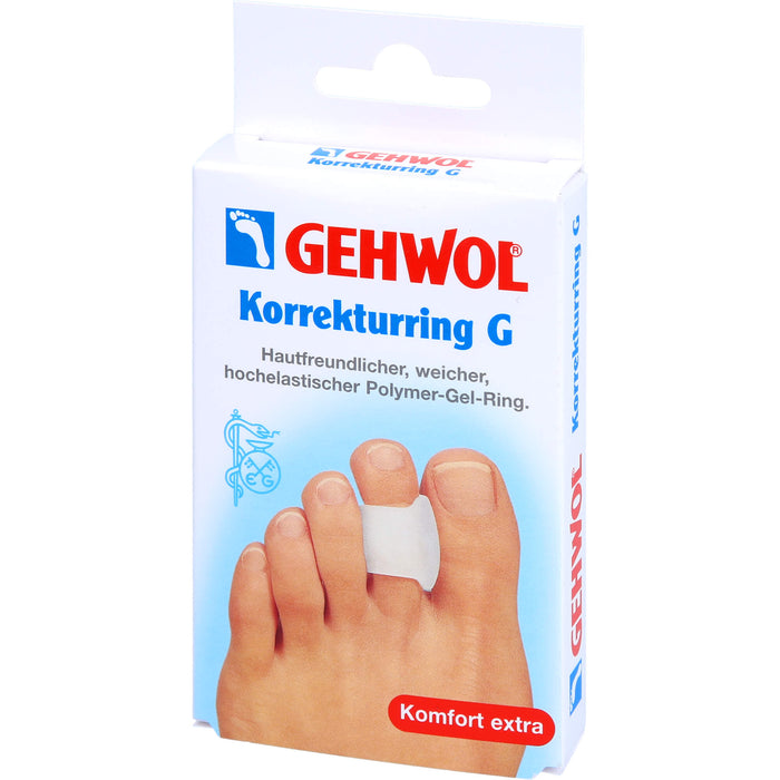 GEHWOL hautfreundlicher, weicher hochelastischer Polymer-Gel Korrekturring G, 3 pcs. Patch