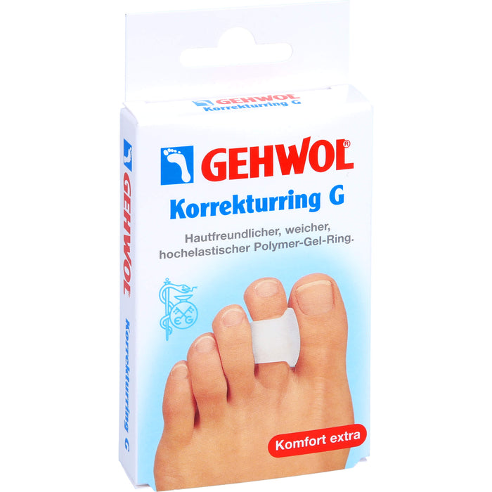 GEHWOL hautfreundlicher, weicher hochelastischer Polymer-Gel Korrekturring G, 3 pc Pansement