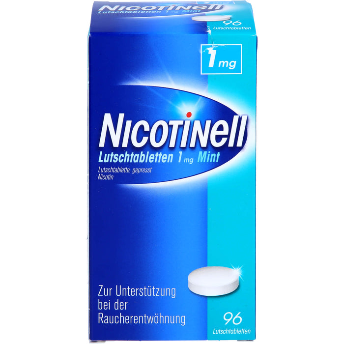 NICOTINell Lutschtabletten 1 mg Mint zur Raucherentwöhnung, 96 pcs. Tablets