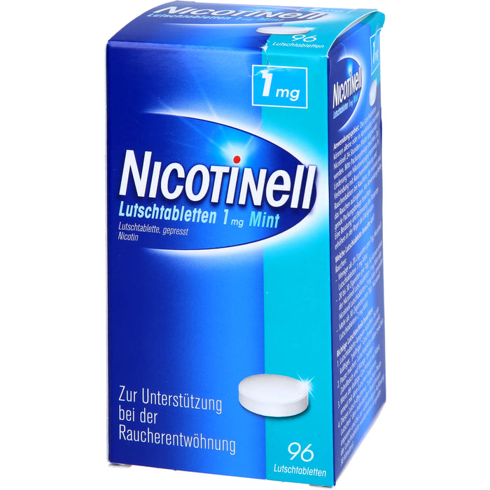 NICOTINell Lutschtabletten 1 mg Mint zur Raucherentwöhnung, 96 St. Tabletten