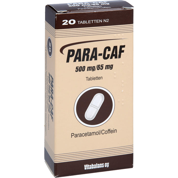 PARA-CAF 500 mg/65 mg, 20 pcs. Tablets