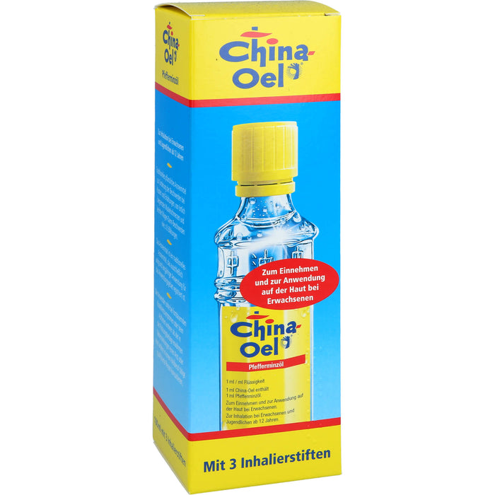 China-Oel mit 3 Inhalatoren Pfefferminzöl, 100 ml Etheric oil