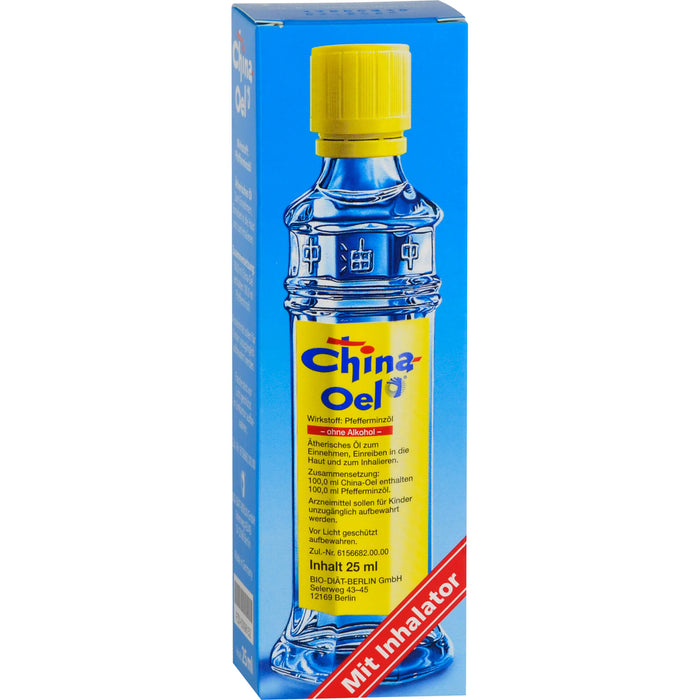 China-Oel mit Inhalator, 25 ml ätherisches Öl