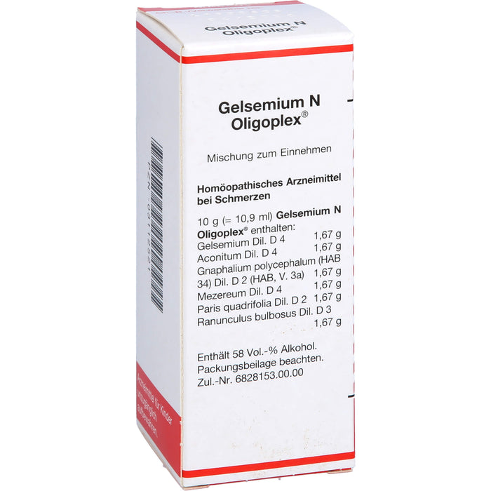 Gelsemium N Oligoplex, Mischung, 50 ml LIQ