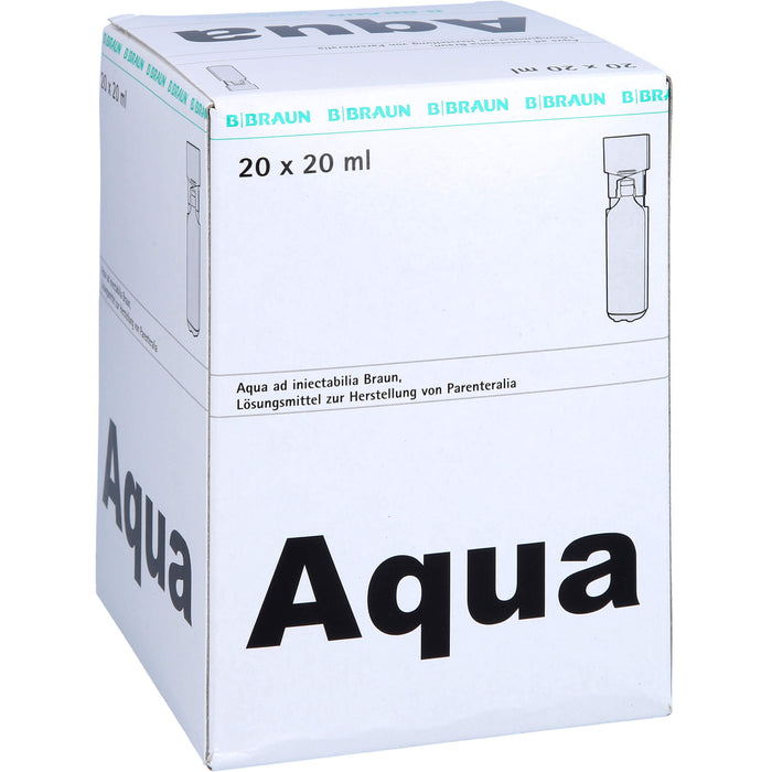 BRAUN Aqua ad injectabilia Ampullen, 20 pcs. Ampoules