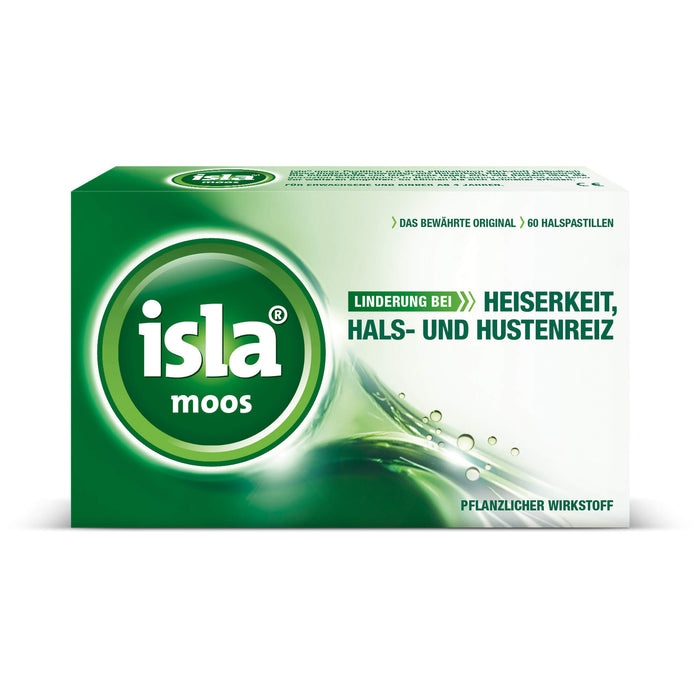 isla moos Halspastillen, 60 pcs. Pastilles