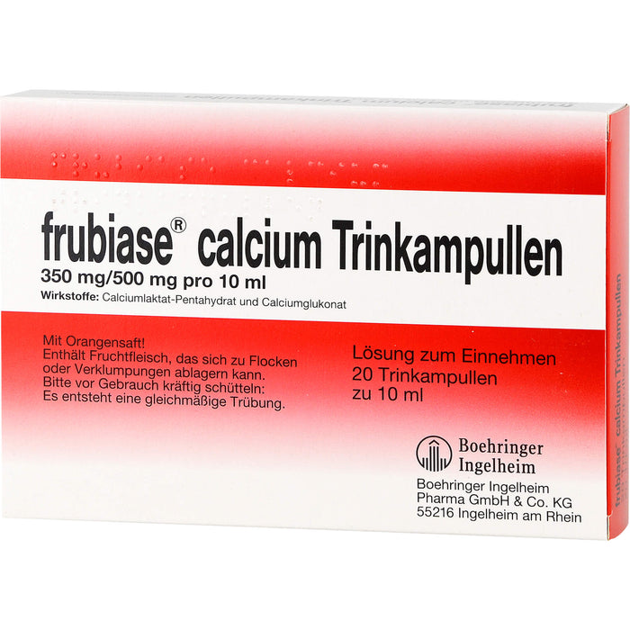 frubiase Calcium Trinkampullen, 20 pc Ampoules