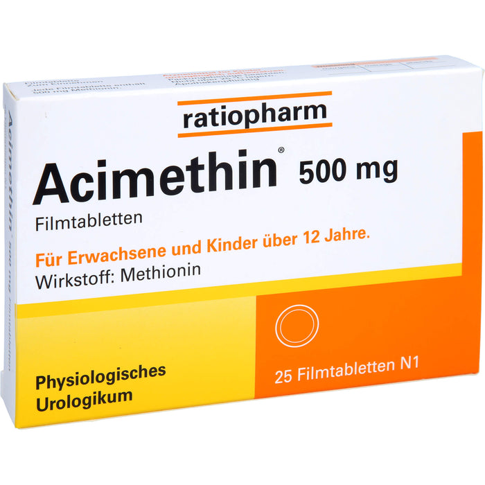 Acimethin 500 mg Filmtabletten physiologisches Urologikum, 25 pc Tablettes