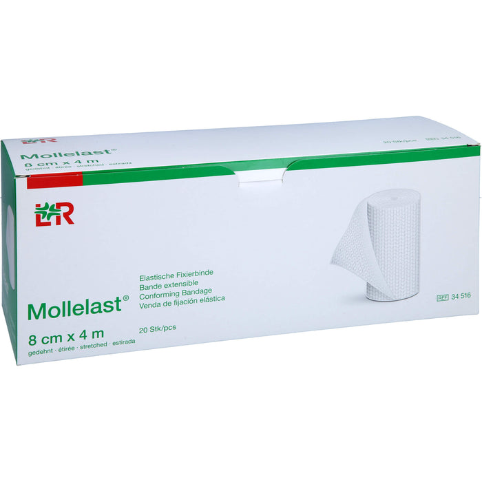 Mollelast Elastische Fixierbinde 8cmx4m, 20 St BIN