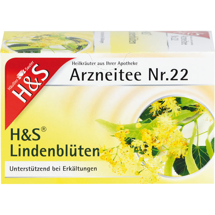 H&S Lindenblüten Arzneitee, 20 pc Sac filtrant