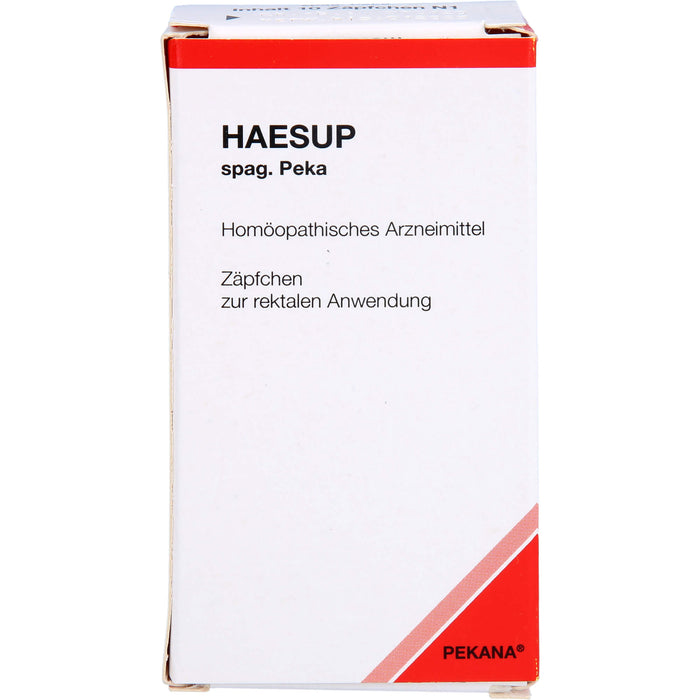 Haesup spag. Peka Supp., 10 pcs. Suppositories