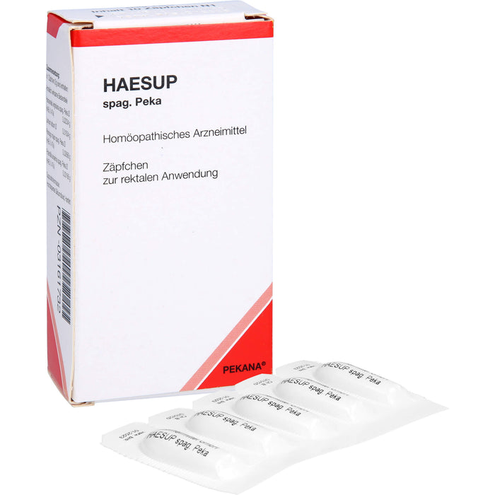 Haesup spag. Peka Supp., 10 pcs. Suppositories