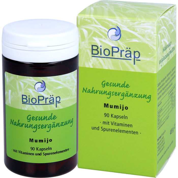 BioPräp Mumijo 200 mg Kapseln mit Vitaminen und Spurenelementen, 90 St. Kapseln