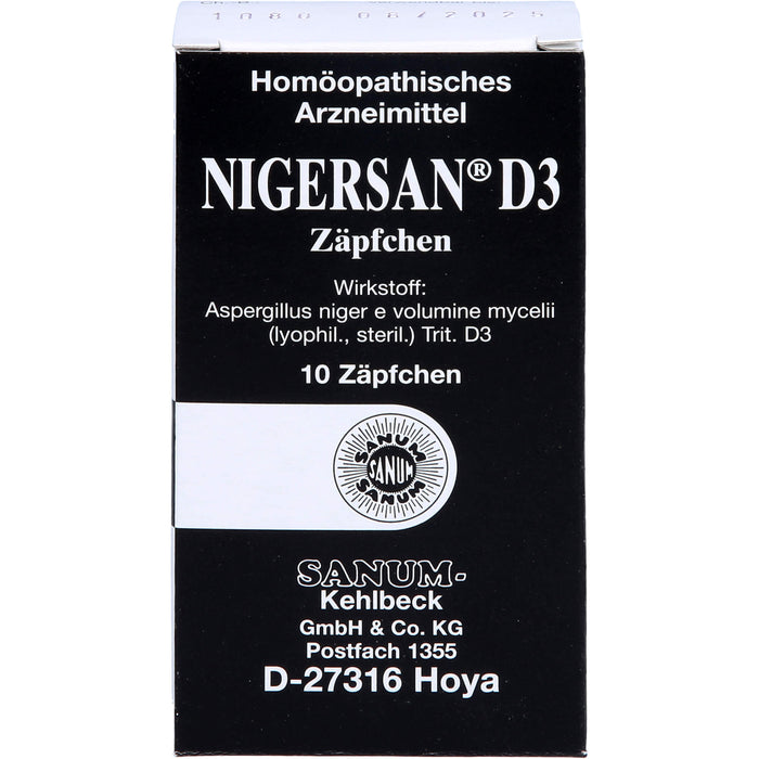 Nigersan D3 Zäpfchen, 10 pc Suppositoires