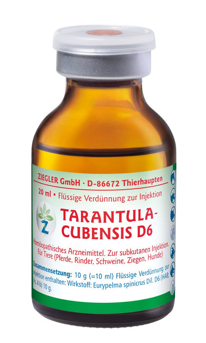 ZIEGLER Tarantula cubensis D 6 Dilution, 5 pcs. Bottles