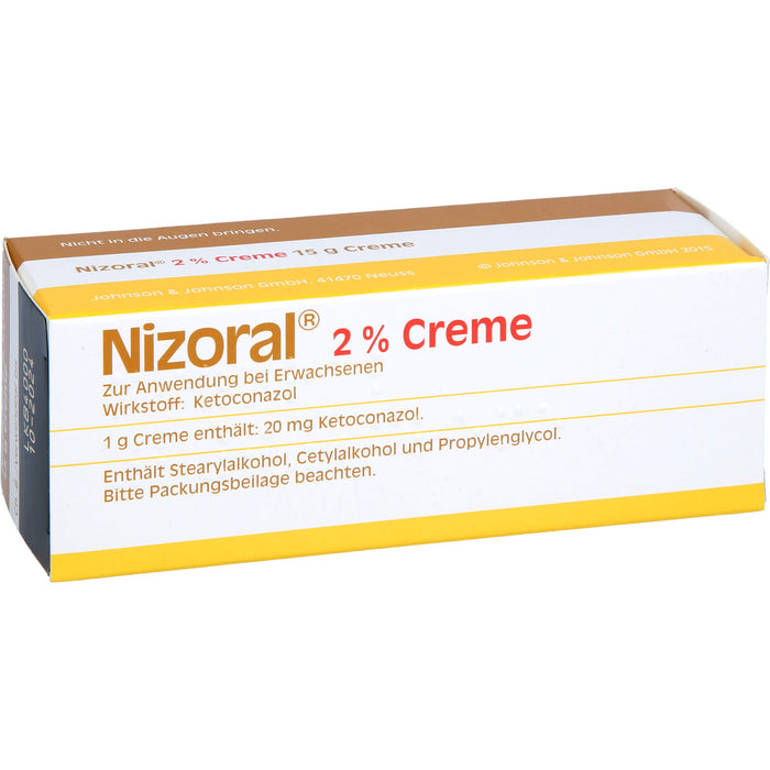 Nizoral 2 % Creme bei Pilzinfektionen der Haut, 15 g Crème