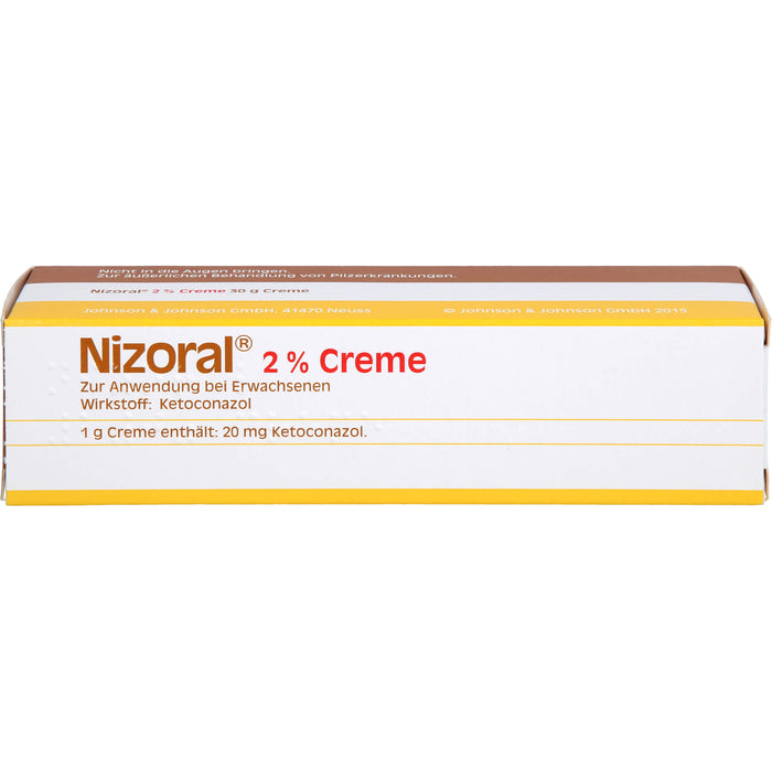 Nizoral 2% Creme zur äußerlichen Behandlung von Pilzerkrankungen, 30 g Creme