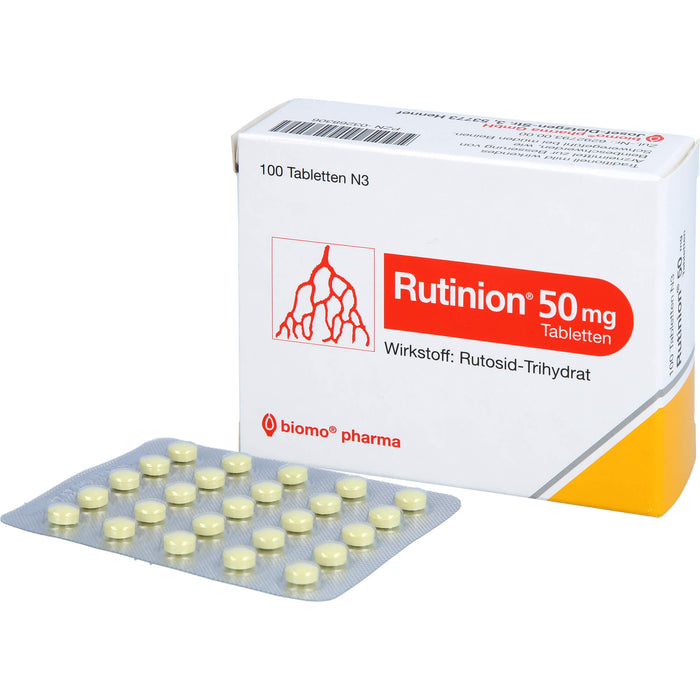 Rutinion 50 mg Tabletten zur Besserung von Beschwerden in den Beinen, 100 St. Tabletten