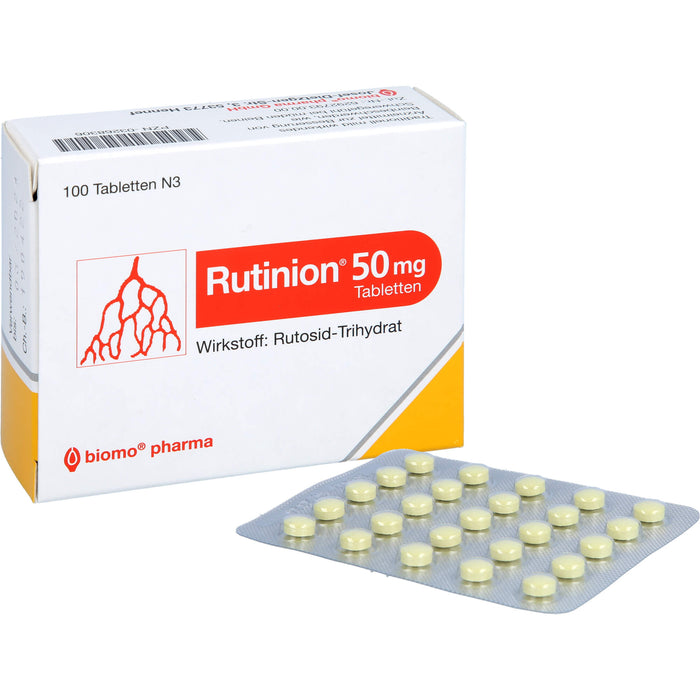 Rutinion 50 mg Tabletten zur Besserung von Beschwerden in den Beinen, 100 St. Tabletten