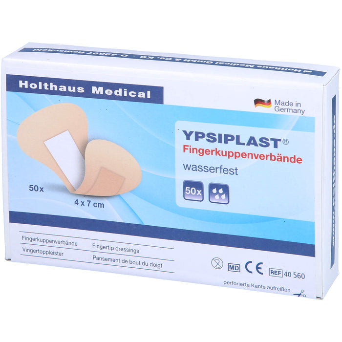 YPSIPLAST Fingerkuppenverband, wasserfest 4 cm x 7 cm, 50 St. Pflaster