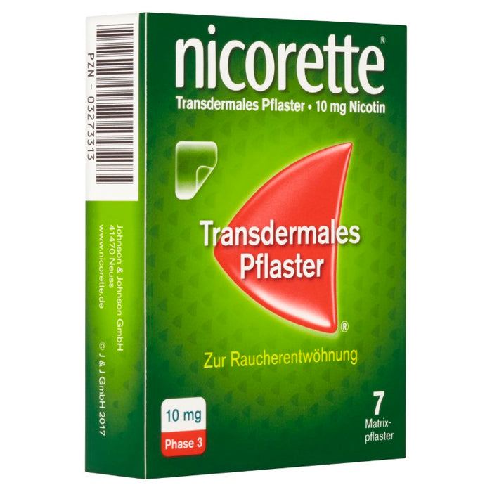 nicorette TX Pflaster 10 mg zur Raucherentwöhnung, 7 St. Pflaster