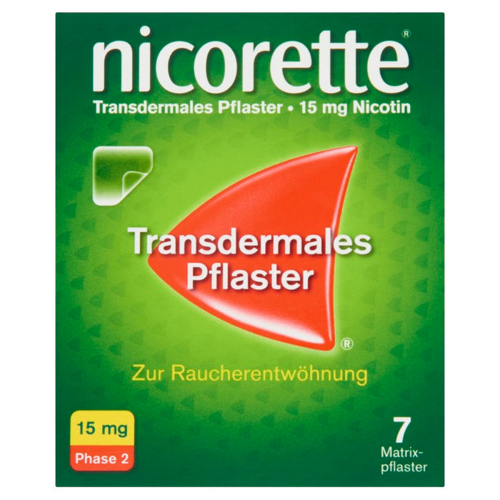 nicorette TX Pflaster 15 mg zur Raucherentwöhnung, 7 pc Pansement