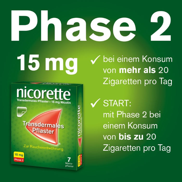 nicorette TX Pflaster 15 mg zur Raucherentwöhnung, 14 pcs. Patch