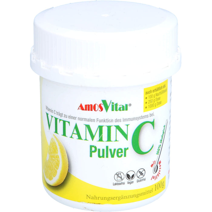 AmosVital Vitamin C Pulver, 100 g Pulver