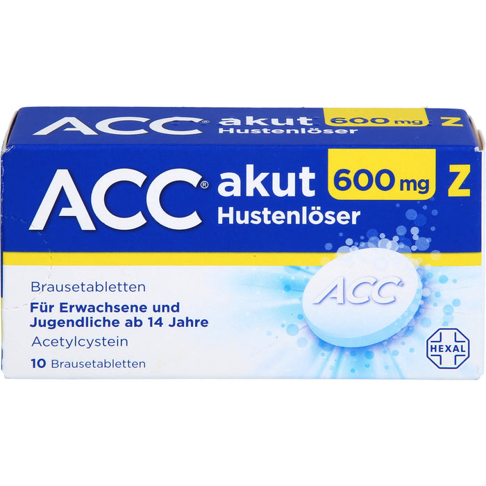 ACC akut 600 mg Z Hustenlöser Brausetabletten, 10 St. Tabletten