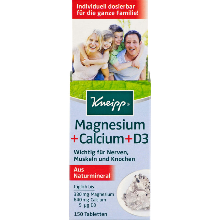 Kneipp Magnesium + Calcium + D3 Tabletten, 150 pc Tablettes