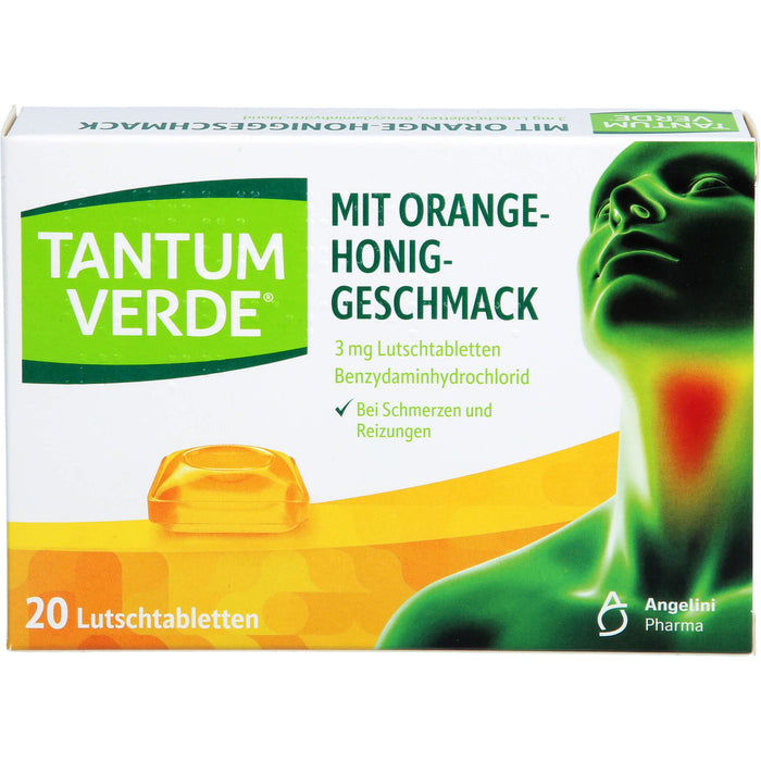 Tantum Verde Lutschtabletten mit Orange-Honig-Geschmack, 20 St. Tabletten