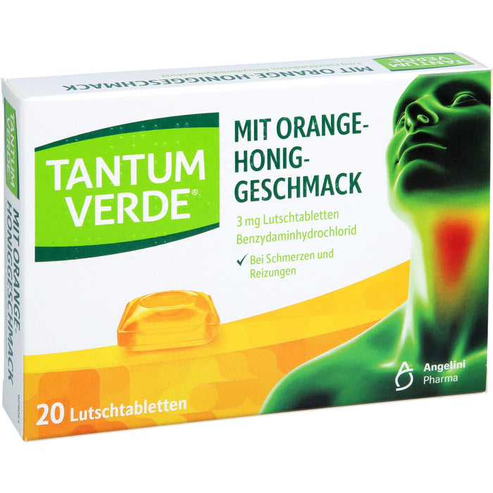 Tantum Verde Lutschtabletten mit Orange-Honig-Geschmack, 20 pc Tablettes