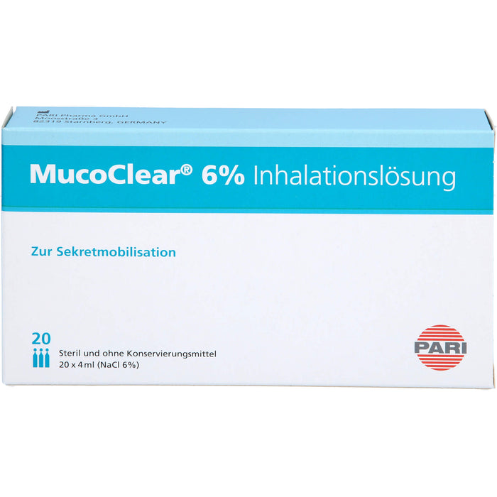 MucoClear 6 % NaCl Inhalationslösung, 20 pcs. Ampoules