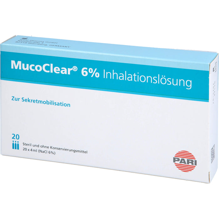 MucoClear 6 % NaCl Inhalationslösung, 20 pc Ampoules